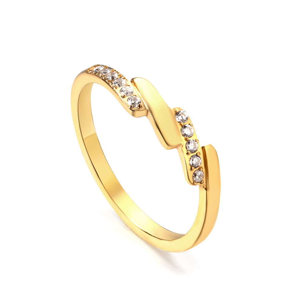 A beautifully designed ring with small round diamonds. asonjewelry